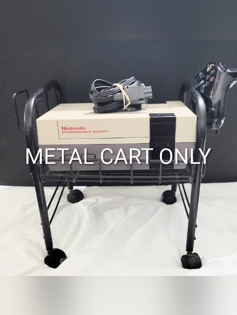 Black Metal Rolling Cart
